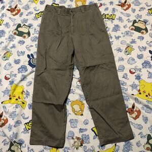 Vintage 90s Tommy Hilfiger Beige Straight Cut Pants 36x30